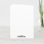 Welcome baby card kaart (Achterkant)