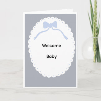 Welcome baby card kaart