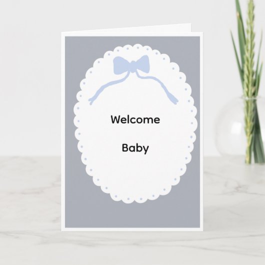 Welcome baby card kaart (Voorkant)