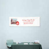 WELCOME Baby Foto Banner Red Egg and Ginger Party (Beurs)
