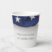 Welcome Back Military Hero USA Flag Party Papieren Bekers (Voorkant)