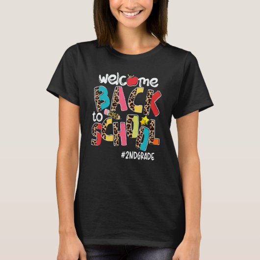 Welcome Back To School 2nd Grade Back To School T-shirt (Voorkant)