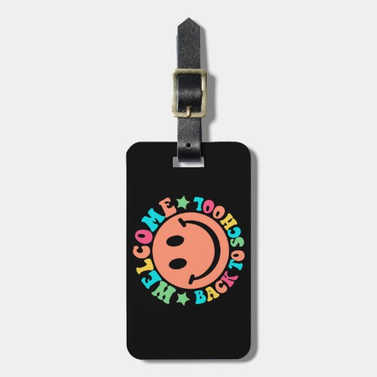 Welcome Back to School Bagagelabel (Voorkant verticaal)