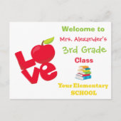 Welcome Back to School Briefkaart (Voorkant)