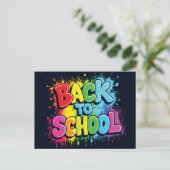 Welcome Back to School Briefkaart (Staand voorkant)