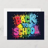 Welcome Back to School Briefkaart (Voorkant / Achterkant)