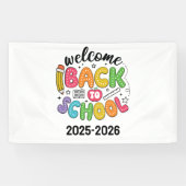 Welcome Back to School | Classroom Spandoek (Horizontaal)