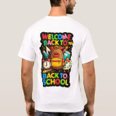 Welcome Back to School – Colorful Classroom & Stud T-shirt (Achterkant)
