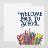 Welcome Back to School – Colorful Start (Voorkant / Achterkant)