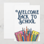 Welcome Back to School – Colorful Start (Voorkant / Achterkant)