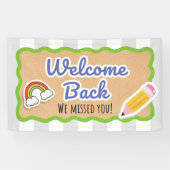Welcome Back to School First Day Classroom Banner (Horizontaal)