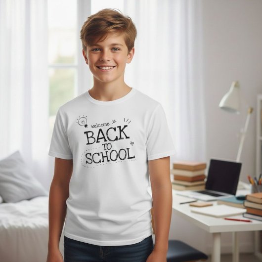 Welcome back to school, first day of school, back  t-shirt