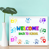Welcome Back To School First Day Of School  Poster