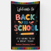 Welcome back to school , First day of school Spandoek (Verticaal)