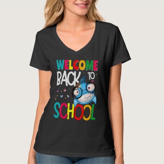 Welcome Back to School First Day of School Teacher T-shirt (Voorkant)