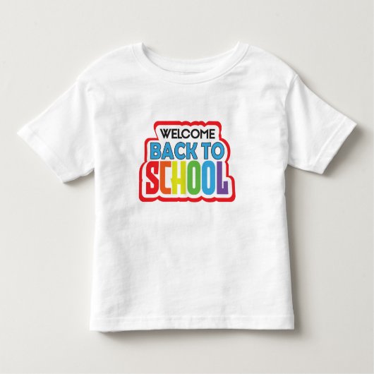 Welcome Back to School Kinder Shirts (Voorkant)