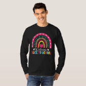 Welcome Back To School Leopard Rainbow Teacher Stu T-shirt (Voorkant volledig)