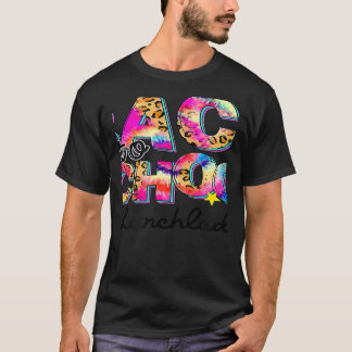Welcome Back To School Lunch Lady Leopard Tie Dye T-shirt