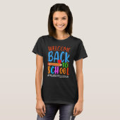 Welcome Back To School Pencil Apple Paraprofessi T-shirt (Voorkant volledig)