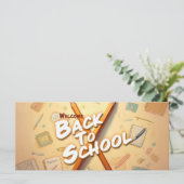 Welcome Back to School – Pencil Art Design (Staand voorkant)