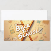 Welcome Back to School – Pencil Art Design (Voorkant / Achterkant)