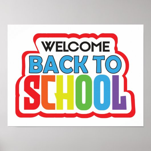 Welcome Back to School Poster (Voorkant)