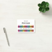 Welcome Back to School Rainbow Crayon Post-it® Notes (Kantoor)