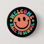 Welcome Back to School Ronde Button 5,7 Cm (Voorkant)