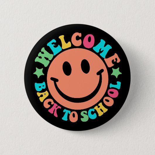 Welcome Back to School Ronde Button 5,7 Cm (Voorkant)