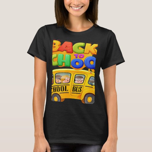 Welcome Back to School School Bus Driver Mens Boys T-shirt (Voorkant)