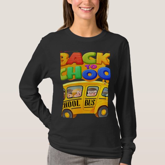 Welcome Back to School School Bus Driver Mens Boys T-shirt (Voorkant)