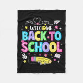 Welcome Back To School Shirts First Day Of School Fleece Deken (Voorkant)