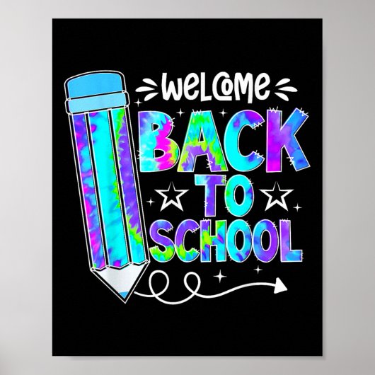Welcome Back To School Shirts First Day Of School  Poster (Voorkant)