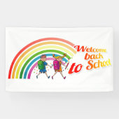 Welcome Back to School Spandoek (Horizontaal)