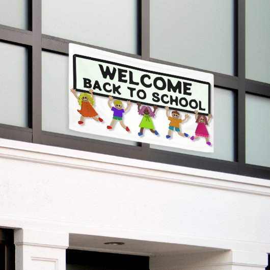 Welcome Back to School Spandoek (Buitenkant Gebouw)