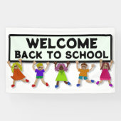 Welcome Back to School Spandoek (Horizontaal)