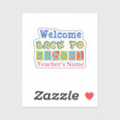 Welcome Back to School Sticker (Vel)