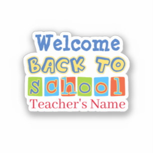 Welcome Back to School Sticker