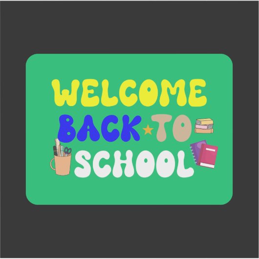 Welcome Back To School Sticker (Voorkant)