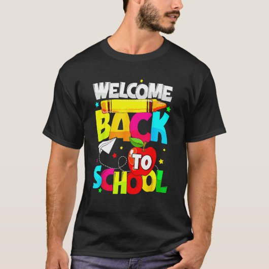 Welcome Back To School  Student Teacher Love Kid T-shirt (Voorkant)
