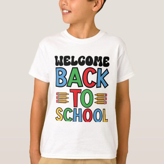 Welcome Back to School T-shirt (Voorkant)