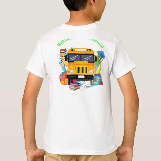 Welcome Back to School T-Shirt | Cute Back to Scho (Achterkant)