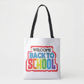 Welcome Back to School Tote Bag (Voorkant)