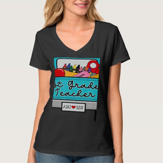 Welcome Back to School With Truck 1st Grade Teache T-shirt (Voorkant)