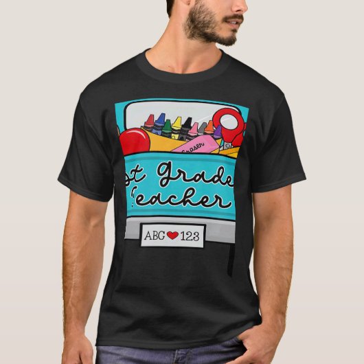 Welcome Back to School With Truck 1st Grade Teache T-shirt (Voorkant)