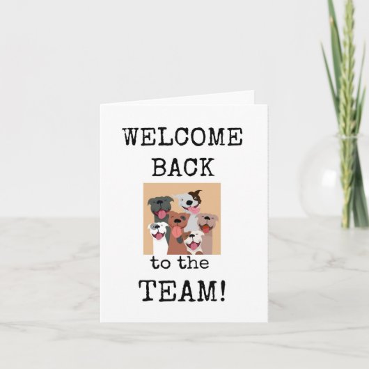Welcome Back to the Team, Office, Card Kaart (Voorkant)