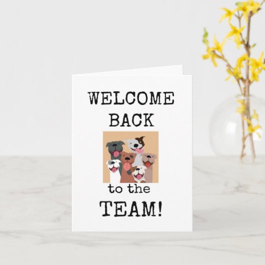 Welcome Back to the Team, Office, Card Kaart (Gele Bloem)