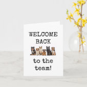 Welcome Back to the Team, Office, Card Kaart (Gele Bloem)