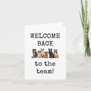 Welcome Back to the Team, Office, Card Kaart