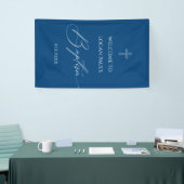WELCOME BAPTISM banner custom BLUE (Beurs)